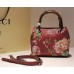 Gucci 368823 Bamboo Shopper Mini Cerise Blooms Top Handle Bag F/W2015