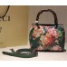 Gucci 368823 Bamboo Shopper Mini Green Blooms Top Handle Bag F/W2015