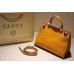 Gucci Bamboo Daily leather top handle bag 392013 Yellow