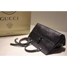 Gucci Bamboo Daily leather top handle bag 392013 Black