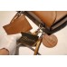 Gucci Vintage Leather Bamboo Top Handle Bag In Brown With A Mini Mirror