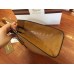 Gucci Jackie Soft Crocodile Top Handle Bag Brown