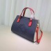 Gucci Soho leather top handle bag 431571 blue and white