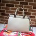 Gucci Zumi Ostrich Pattern Medium Top Handle Bag 564714 White 2019