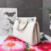 Gucci Zumi Grainy Leather Medium Top Handle Bag 564714 White 2019
