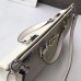 Gucci Zumi Grainy Leather Medium Top Handle Bag 564714 White 2019