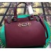 Gucci Zumi Grainy Leather Medium Top Handle Bag 564714 Burgundy 2019