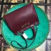 Gucci Zumi Grainy Leather Medium Top Handle Bag 564714 Burgundy 2019