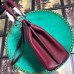 Gucci Zumi Grainy Leather Medium Top Handle Bag 564714 Burgundy 2019