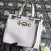 Gucci Zumi Grainy Leather Small Top Handle Bag 569712 White 2019