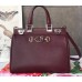 Gucci Zumi Grainy Leather Small Top Handle Bag 569712 Burgundy 2019