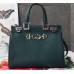 Gucci Zumi Grainy Leather Small Top Handle Bag 569712 Green 2019