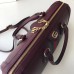 Gucci Web Ophidia Medium Top Handle Bag 524532 Leather Burgundy 2019