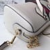 Gucci Web Ophidia Medium Top Handle Bag 524532 Leather White 2019