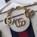 Gucci Web Ophidia Medium Top Handle Bag 524532 Leather White 2019