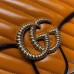 Gucci Diagonal GG Marmont Small Top Handle Bag 498110 Brown 2019