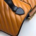 Gucci Diagonal GG Marmont Small Top Handle Bag 498110 Brown 2019