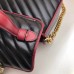 Gucci Diagonal GG Marmont Mini Top Handle Bag 583571 Black