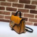 Gucci Diagonal GG Marmont Mini Top Handle Bag 583571 Brown 2019