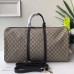 GUCCI 206500 GG SUPREME large carry-on duffle BLACK