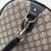 GUCCI 206500 GG SUPREME large carry-on duffle BLACK