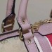 Gucci Vintage Web Embroidered Bag 406868 Nude Pink