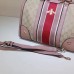 Gucci Vintage Web Embroidered Bag 406868 Nude Pink