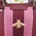 Gucci Vintage Web Embroidered Bag 406868 Burgundy