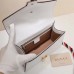Gucci Sylvie leather mini handbag 421883 White(ENYI-722201)
