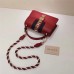 Gucci Sylvie leather mini handbag 421883 Red(ENYI-722202)