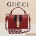 Gucci Sylvie leather mini handbag 421883 Red(ENYI-722202)