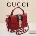 Gucci Sylvie leather mini handbag 421883 Red(ENYI-722202)