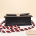 Gucci Sylvie leather mini handbag 421883 black(ENYI-722203)