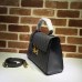 GUCCI PADLOCK SINATURE TOP HANDLE BAG 453188 GREY 2017