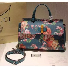 Gucci Bamboo Daily Blooms top handle bag 392013 blue