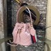 Gucci Sylvie Web Strap GG Marmont Chevron Quilted Leather Bucket Bag 476674 Pink 2017