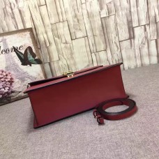 Gucci Sylvie leather top handle Medium Bag 431665 Red(KDL-722503)