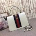 Gucci Sylvie leather top handle Medium Bag 431665 White(KDL-722504)