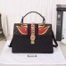 Gucci Sylvie Gucci Signature bag 431665 Black(KDL-722506)