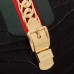 Gucci Sylvie crocodile pattern top handle bag 431665 Black(KDL-722705)