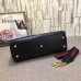 Gucci Sylvie leather top handle bag 453790 Black(KDL-722707)