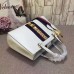 Gucci Sylvie leather top handle bag 453790 White(KDL-722708)