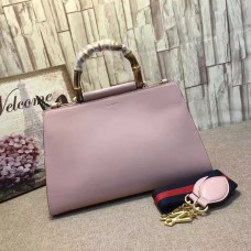 Gucci Nymphaea Leather Top Handle Medium Bag 453764 Pink 2017(kdl-742503)