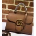 Gucci GG Marmont leather Top Handle Small Bag 442622 Brown 2018