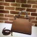 Gucci GG Marmont leather Top Handle Small Bag 442622 Brown 2018