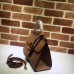 Gucci GG Marmont leather Top Handle Small Bag 442622 Brown 2018