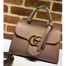 Gucci GG Marmont leather Top Handle Small Bag 442622 Nude 2018