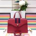 Gucci Web GG Marmont Top Handle Bag 476470 Red 2017