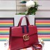 Gucci Web GG Marmont Top Handle Bag 476470 Red 2017