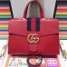 Gucci Web GG Marmont Top Handle Bag 476470 Red 2017